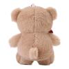 ABEARCAR 4.7 Inchs Teddy Bear Stuffed Animal with Heart,Bow Tie Embroidered Pink Heart Teddy Bear Plush Toy for Girlfriend, Boyfriend(Khaki) view 3