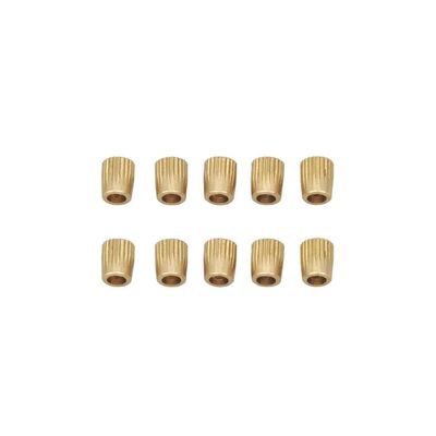 10PCS RC Hydraulic Oil Nozzle Fixed Lock, 3mm Nylon Tubing Copper Cap with Thread, Durable Oil Hoop Part for RC Model