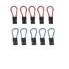 10PCS RC Receiver Binding Plg, 2.4G JR Jumper Cap with Soft Silicone Wire for MR4SF MR4SB Receiver & RC Model(Red and Blue) view 1