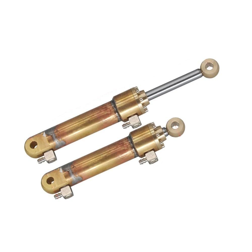 OD 12mm RC Mini Hydraulic Copper Oil Cylinder, 30-130mm Stroke, Brass Actuator for RC Loader, Dump Truck, and(30mm Stroke)