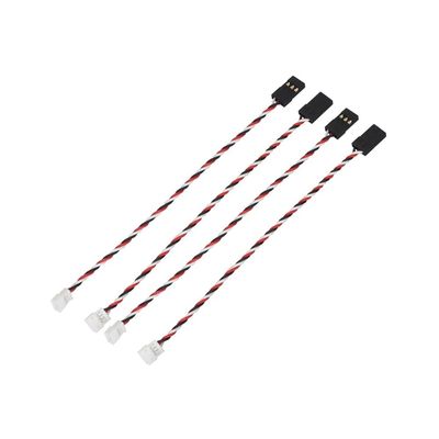 4PCS RC Servo Adapter Wire, 1.5mm Male/Female to Plg Converter, 100mm 3-Pin Cable for RC Drift Car Receiver(Type B)
