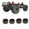 4PCS 1.2 Inch Brass Beadlock Wheel Rim Set 35.5mm Wheel Hub for SCX24 FMS24 1/24 RC Car view 3