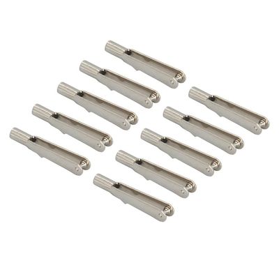 10PCS RC Metal Clevis Push Rod Coupler, M2/M3 Servo Connecting Rod Chucks, Iron Horn Clamp for RC Fixed-Wing Airplane, Car, Boat Accessories(M3)