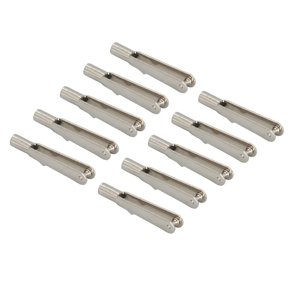 10PCS RC Metal Clevis Push Rod Coupler, M2/M3 Servo Connecting Rod Chucks, Iron Horn Clamp for RC Fixed-Wing Airplane, Car, Boat Accessories(M3)