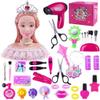 36PCS Hair Styling Doll Head Makeup for Girls Toys, Kids Practice Pretend Play Beauty Set with Hairdryer Curling Iron Crown Brushes Comb Birthday Gifts for Girls 3 4 5 6+ Years Old Christmas view 1