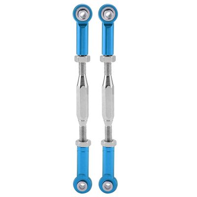 Aluminium Alloy Steering Linkage Rods Precision CNC Machined for Slash 1/10 Scale RC Truck (SLA013B Blue)