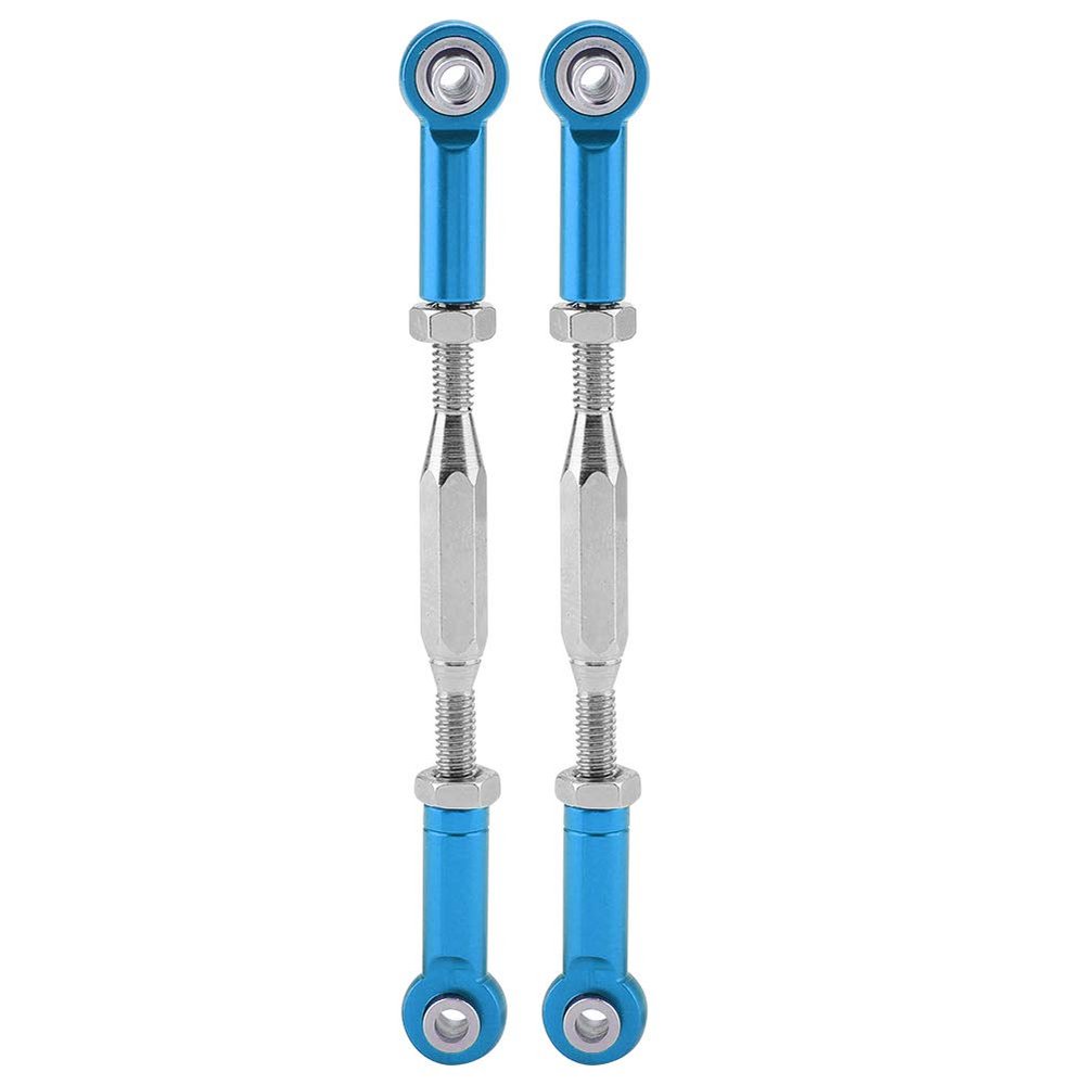Aluminium Alloy Steering Linkage Rods Precision CNC Machined for Slash 1/10 Scale RC Truck (SLA013B Blue)