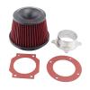 76mm Air Filter Power Intake Racing Universal JDM Dual Funnel Adapter Cold Air Intake Filter Compatible For Apexi view 2