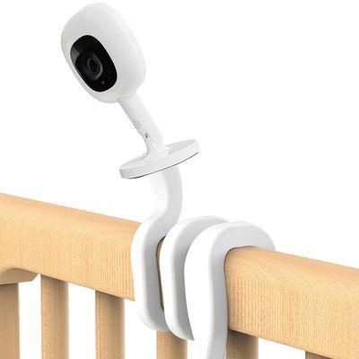 KHQBG Flexible Baby Monitor Mount for Nanit Pro Smart Baby Monitor & Flex Stand |No Tools, No Wall Damage, Portable with 360 Angle Adjustment (Twist)