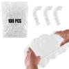 100 PCS Potty Chair Liners with Elastic, Disposable Portable Potty Training Bags, Clear Potty Refill Liners, Toilet Seat Cover 17x8 Inches view 1