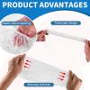 100 PCS Potty Chair Liners with Elastic, Disposable Portable Potty Training Bags, Clear Potty Refill Liners, Toilet Seat Cover 17x8 Inches view 3