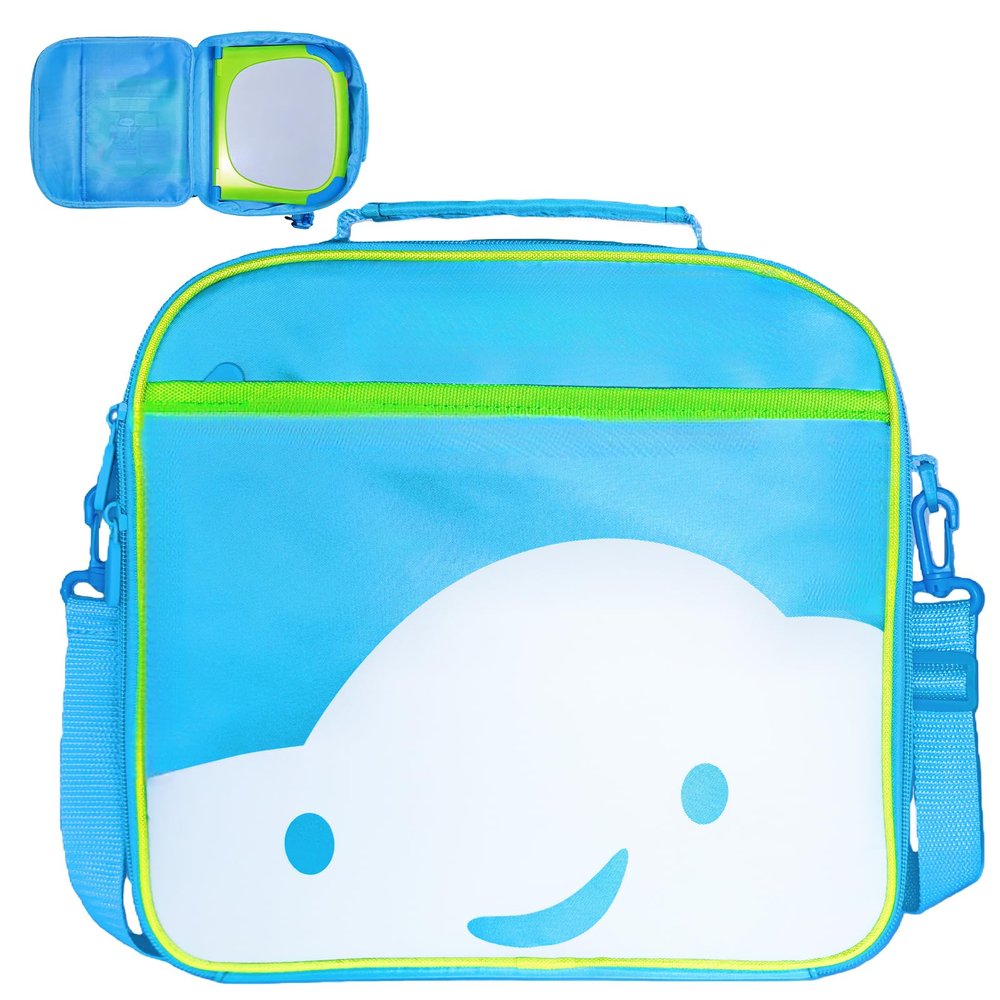 KLURXZGYPTH LeapStart 3D Compatible Portable Tote & Crossbody Bag - Fits LeapStart Learning System, Holds 3-5 Books & Learning Toys - Lightweight Storage Case blue(Case Only)