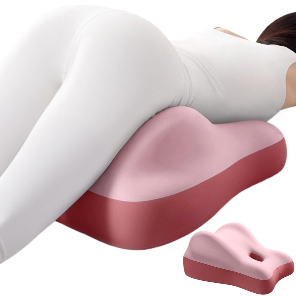 Couples Butt Cushion for Pregnant Women Furniture Pillow Support Pillowcase Suitable Home Use, Ideal Sitting and Lying, Foam Modern Simple Style (Pink) Pink -