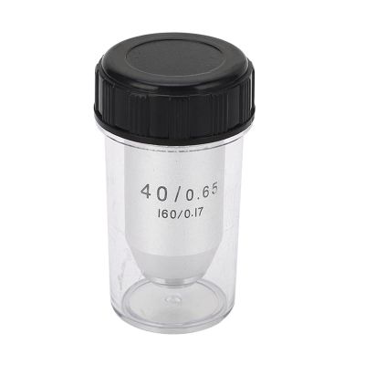 40X Achromatic Objective RMS Size Brass Stainless Steel Auto Rebound Microscope Objective Replacement