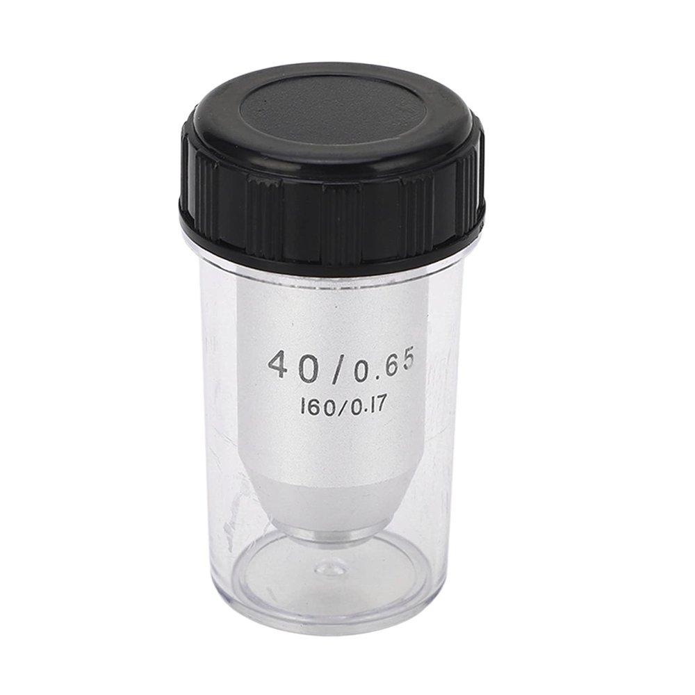 40X Achromatic Objective RMS Size Brass Stainless Steel Auto Rebound Microscope Objective Replacement