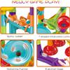 Marble Run for Kids 4-8, STEM Learning Building Toy, 113 Pieces, Colorful Plastic Track with Spiral Ladder, Rotating Funnel view 3