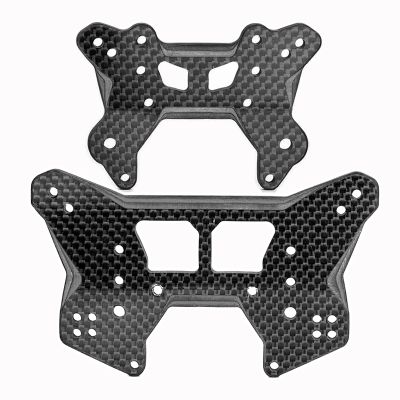 5MM Carbon Fiber Shock Tower Front & Rear for Arrma 6S 1/8 Talion 6S,Thick Durable Upgrades Replacement Shock Tower Part,ARA320575(F) ARA320587(R)