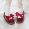 1/6 Scale BJD Doll Shoes Bow Leather ShoesJoints Dolls Miniatures Accessories BJD Toys Shoes(Red) view 1