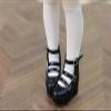 1/4 Scale BJD Doll Shoes Thick Soled Sandal ShoesLeather Shoes, Joints Dolls Miniatures Accessories(Black) view 1