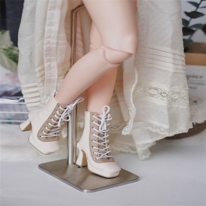 1/3 Scale BJD Doll Shoes Beige Half BootsJoints Dolls Miniatures Accessories BJD Toys Shoes