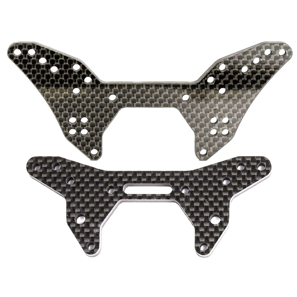 5MM Carbon Fiber Shock Tower Front & Rear for Arrma 6S 1/7 Limitless F1/Felony/Infraction 6S,Thick Durable Upgrades Replacement Shock Tower Part,ARA320513(F) ARA320512(R)