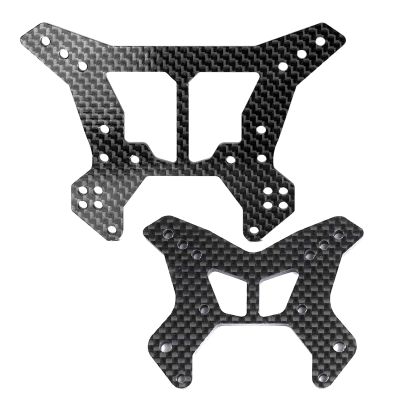 5MM Carbon Fiber Shock Tower Front & Rear for Arrma 6S 1/8 Typhon 6S,Thick Durable Upgrades Replacement Shock Tower Part,AR330377(F) AR330198(R)