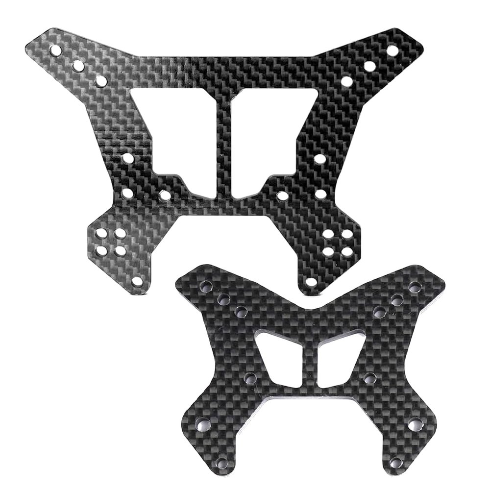 5MM Carbon Fiber Shock Tower Front & Rear for Arrma 6S 1/8 Typhon 6S,Thick Durable Upgrades Replacement Shock Tower Part,AR330377(F) AR330198(R)