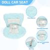 HEARTOOL Doll Car Seat, Decorative Car Air Vent Safety Sofa with Clip Perfect for 10-17cm Dolls, Ornament Accessory Perfect for Blind Box Doll Fans & Collectors (Blue) view 3
