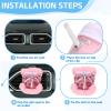 HEARTOOL Doll Car Seat, Decorative Car Air Vent Safety Sofa with Clip Perfect for 10-17cm Dolls, Ornament Accessory Perfect for Blind Box Doll Fans & Collectors (Blue) view 4