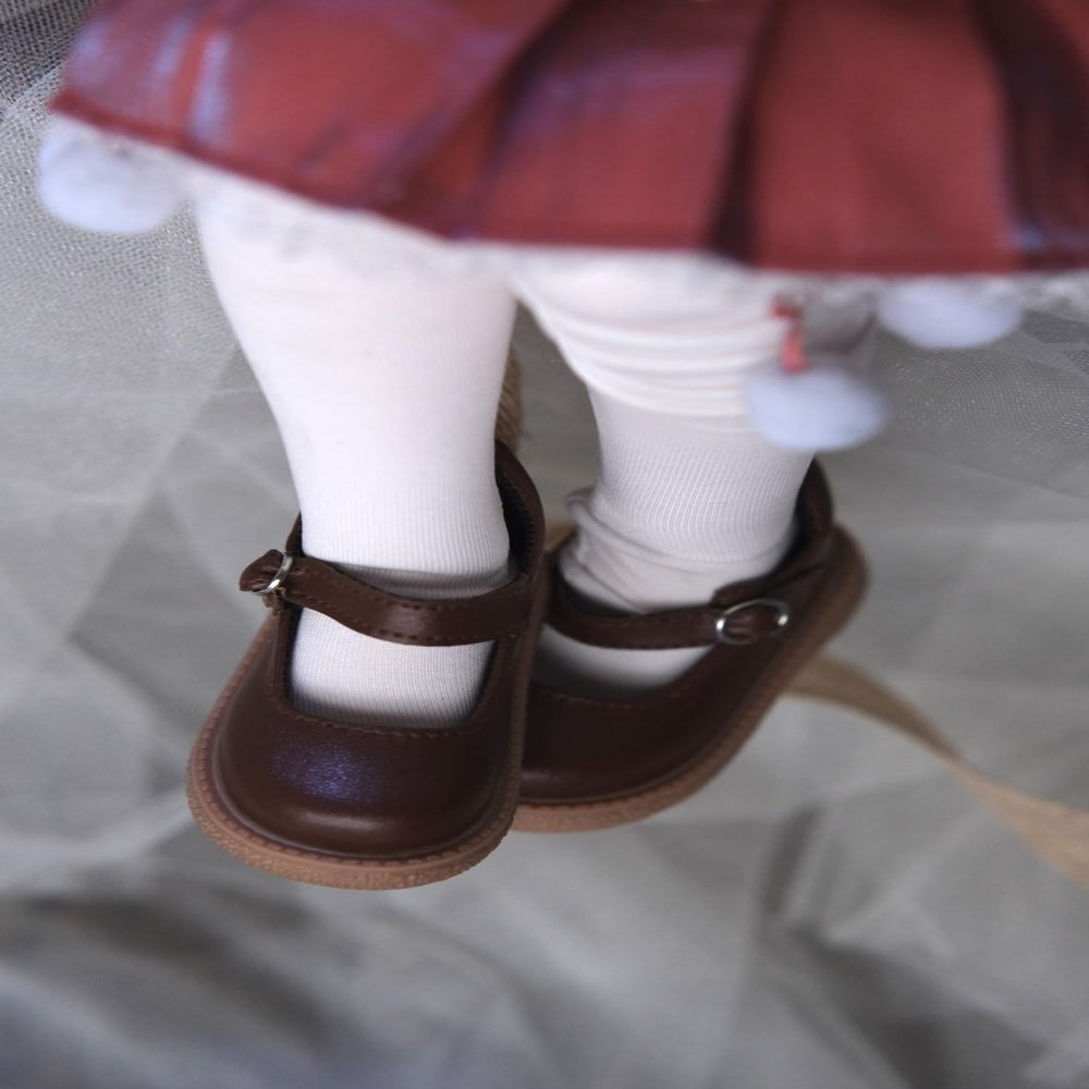 1/3 Scale BJD Doll Shoes Brown Leather Shoes, Student ShoesJoints Dolls Miniatures Accessories BJD Toys Shoes