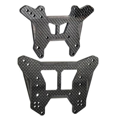 5MM Carbon Fiber Shock Tower Front & Rear for Arrma 6S 1/8 Kraton/Notorious/Outcast 6S,Thick Durable Upgrades Replacement Shock Tower Part AR330220(F) ARA320581(R)