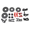 RC Car Upgrade Parts Steering Cup Disc Brake Aluminum Alloy Long Lasting Durability for KM C3 E8414 E8415 1/7 RC Cars (Red) view 1