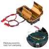 540 550 Motor Twin Cooling Fan Heat Sink with Efficient Heat Dissipation Function for Electric RC Car (Gold) view 2