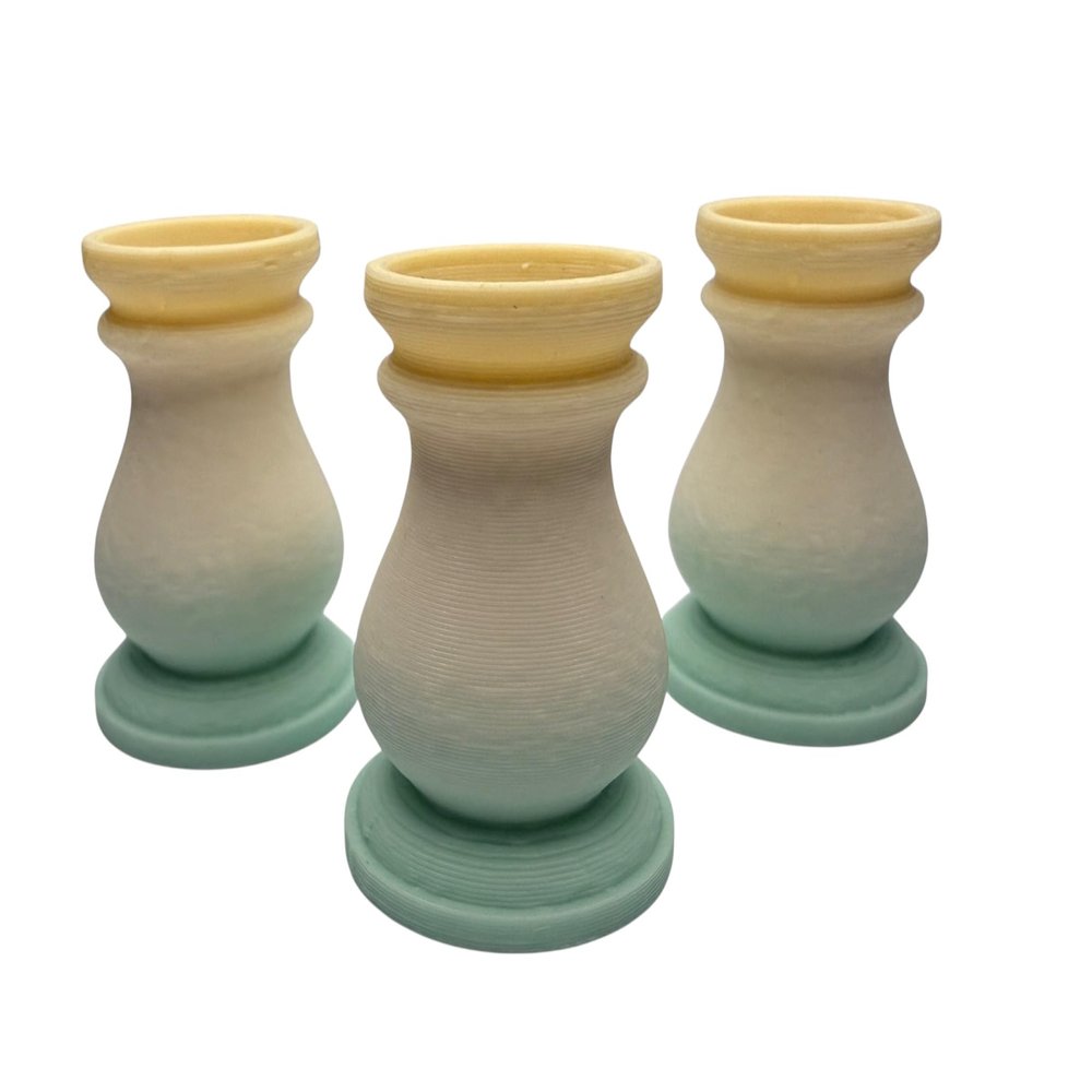 3 Fancy Pillar Display for Marbles Sphere and Orbs for 5/8 to 1 inch marbles (7289)
