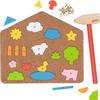 Hammerspiel Haus: Korkplatte: 20x17,5x0,8 cm,Holz und Kork,52 Teile, per Stck view 2