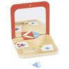 goki 56296 Symmetry Game Mirror Magic - Wooden Game with Mirror Box, 26 Pieces & 21 Double-Sided Cards, 15.9 x 15.9 x 2 cm, from 4 Years view 2