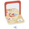goki 56296 Symmetry Game Mirror Magic - Wooden Game with Mirror Box, 26 Pieces & 21 Double-Sided Cards, 15.9 x 15.9 x 2 cm, from 4 Years view 3
