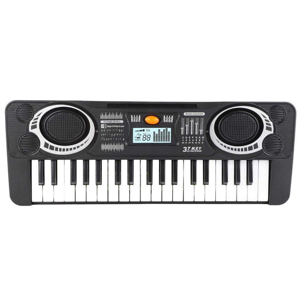 37 Keys Electronic Piano Keyboard Toy Early Educational Musical Instrument for Kids with Dual Power Modes Premium Sound and Multiple Functions Plastic Material 35 x 13 x 4cm