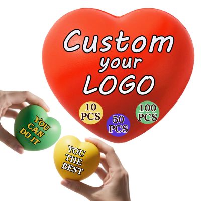 10/50/100PCS Custom Stress Balls with Logo Personalized Stress Balls Bulk Customizable Promotional Items for Office