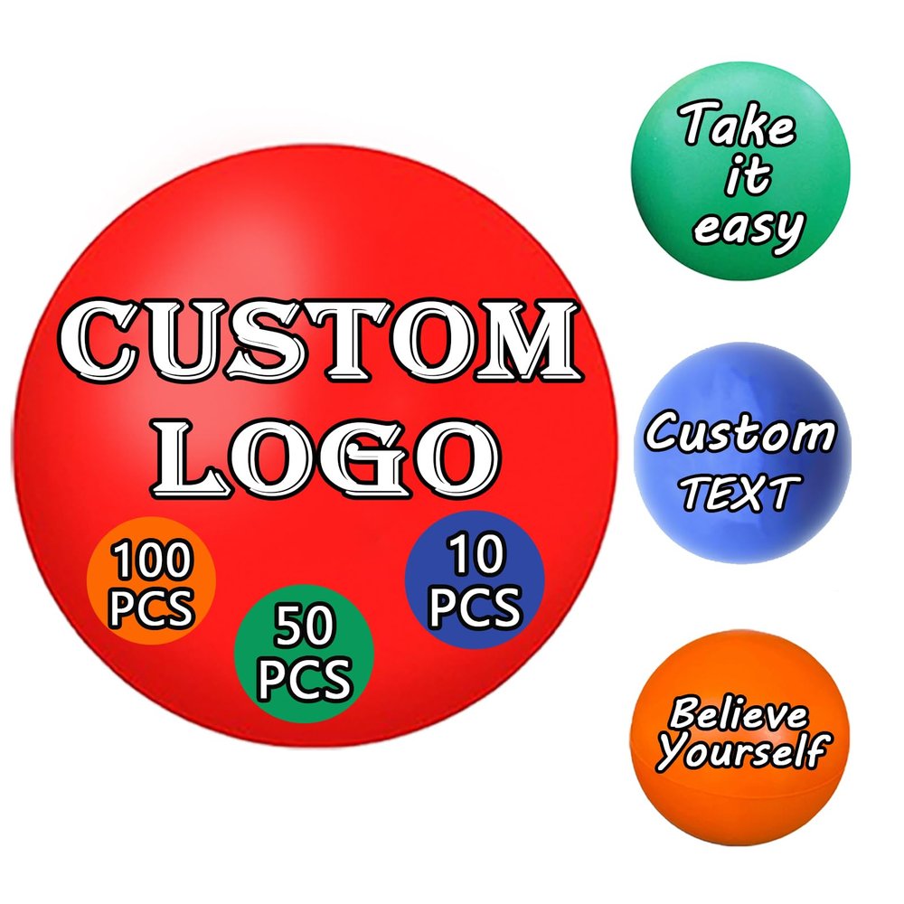 10/50/100PCS Custom Stress Balls Bulk Personalized Stress Balls with Logo Customized Promotional Gifts for Office