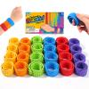 24 Pcs Fidget Toys Bulk for Kids: Textured Silicone Slap Bracelets, Classroom Treasure Box Prize, Party Favors Birthday Goodie Bag Stuffers, Easter Basket Stuffers & Egg Filler for Boys Girls view 1