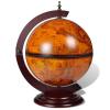 Gecheer Wooden Globe Bar, Spacious Storage with Dual-axis Rotation, Eucalyptus Wood, for Home Office Decor view 3