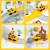 BEMITON Construction Race Track Toys for Kids - Birthday Gift for 3 4 5 6 7 Year Old Boys, 330+ PCS Track Playset with Electric Cars and Construction Trucks, DIY Engineering Road Building Sets view 3