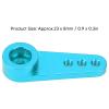 21T Metal Servo Horn Arm, Portable CNC Machining Replacement for MD922 MD933 Servos (Blue) view 2