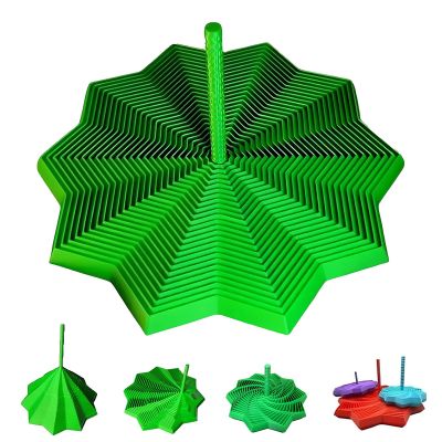 3D Printed Expanded Sensory Fidget Star with Honeycomb Texture - Focus & Anxiety Relief Tool for Adults & Teens, Unique Desk Gadget Gift