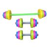 3X Kids Dumbbells Set Bodybuilding Multipurpose Kids Workout Equipment Set view 1