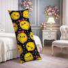 Cute Lemon Body Pillow Covers, Yellow Fruit Cartoon Pattern Soft Velvet Lumbar Pillow Cover with Zipper, Long Body Pillows Case Decorative for Bed Couch Headboard 20x54 Inch view 1