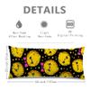 Cute Lemon Body Pillow Covers, Yellow Fruit Cartoon Pattern Soft Velvet Lumbar Pillow Cover with Zipper, Long Body Pillows Case Decorative for Bed Couch Headboard 20x54 Inch view 3