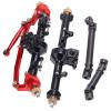 Aluminum Alloy Front Rear Axles Assembly Drive Shaft for Axial SCX24 90081 1/24 RC Car Upgrade Parts High Performance Durable Replacement Accessories (Black Red) view 3