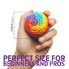 BOONI Handmade Crocheted Footbag- Pack of 3  Durable Woven Cotton Kick Ball for Style Games, Juggling, Tricks & Outdoor Games - Great as Stress Relief Fidget Toys Made in Nepal view 2